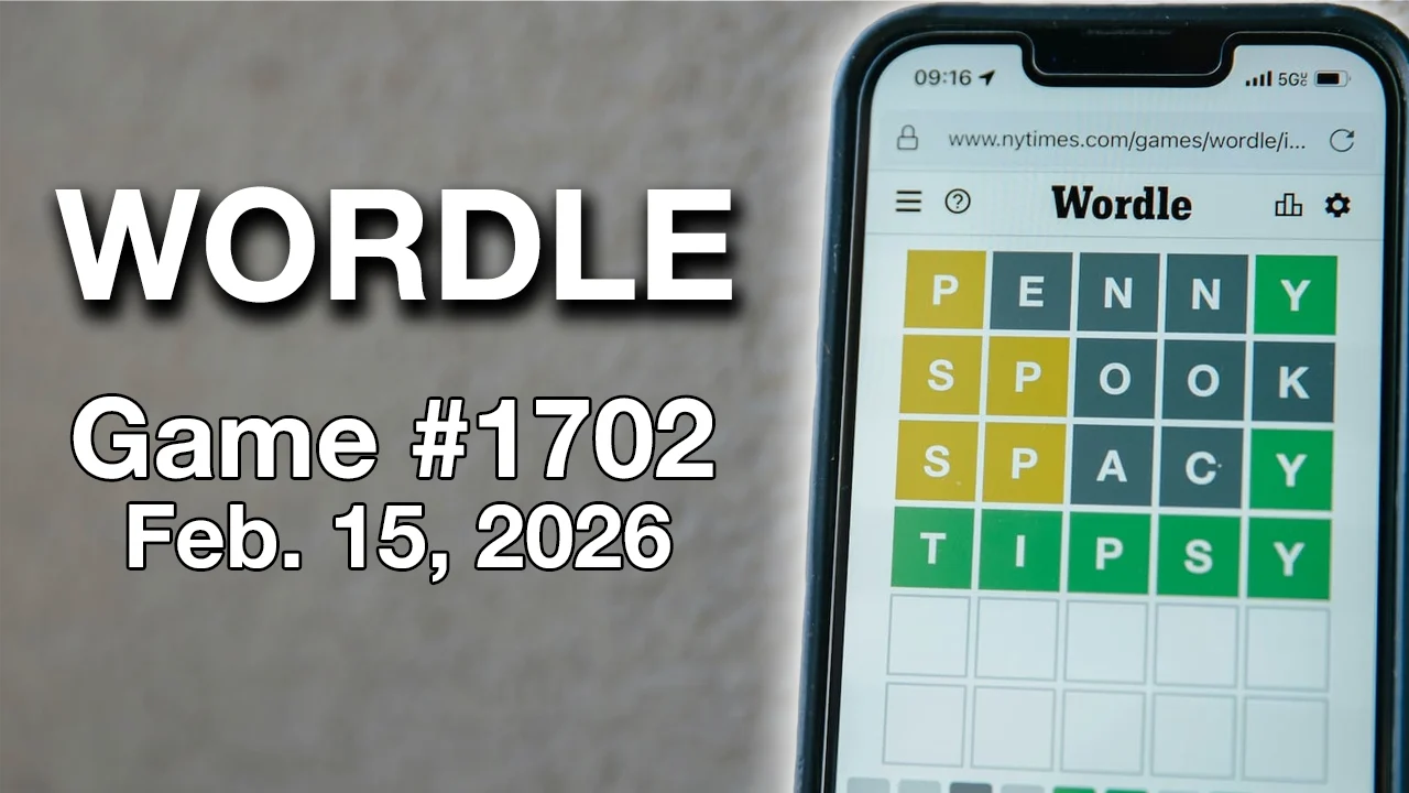 سرنخها و پاسخ وردل شماره ۱۷۰۲ در ۱۵ فوریه ۲۰۲۶