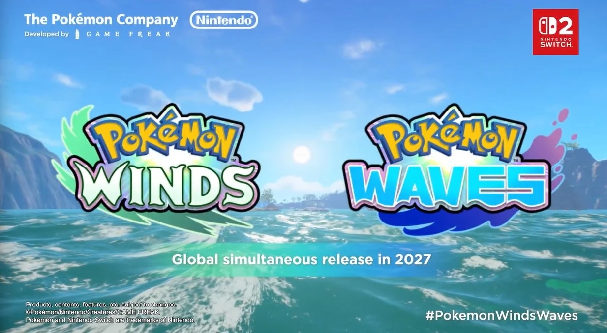 مراسم Pokémon Presents از Pokémon Winds و Pokémon Waves رونمایی کرد