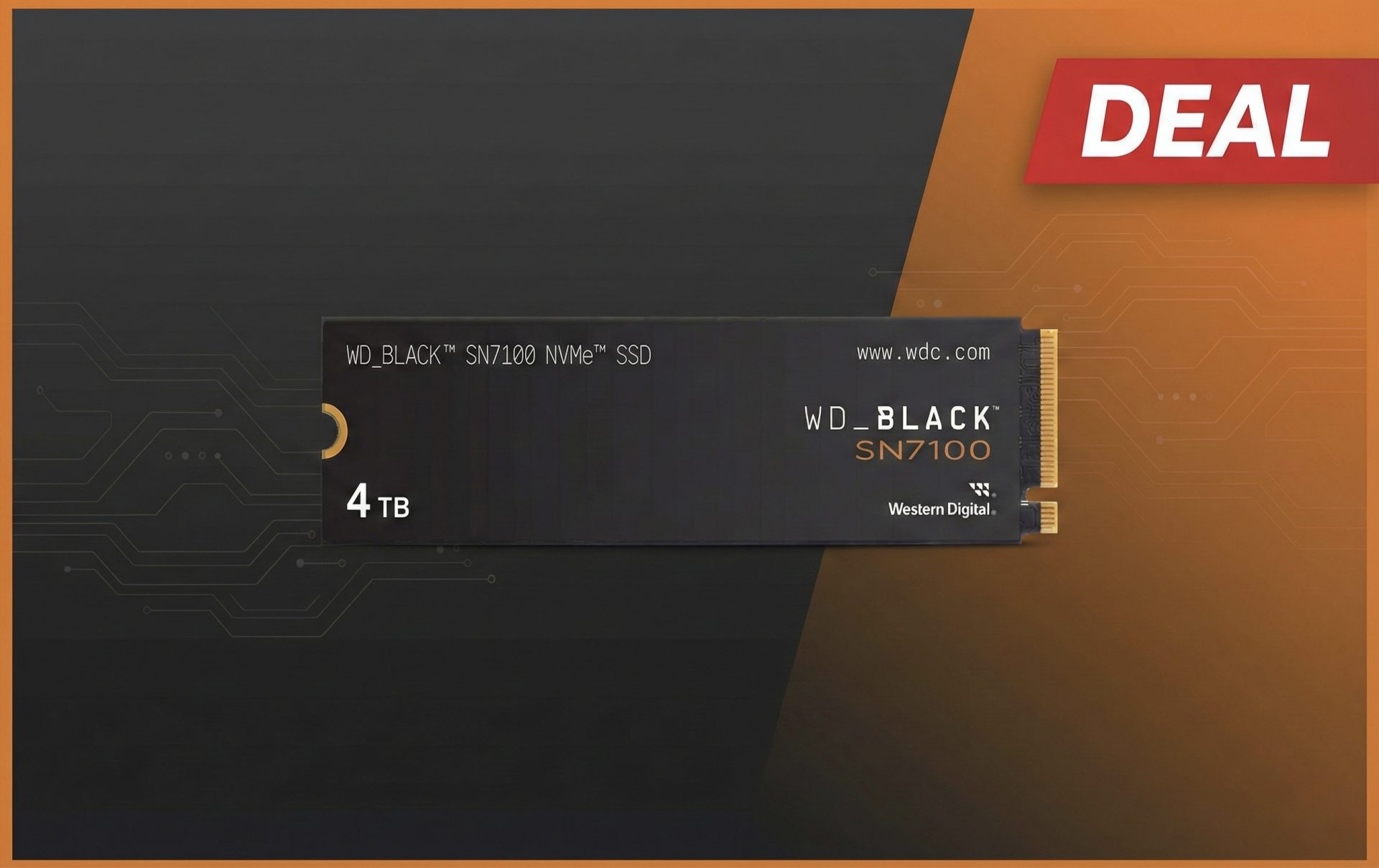 کاهش قیمت SSD NVMe WD_Black SN7100 4TB به ۵۴۶ دلار در آمازون