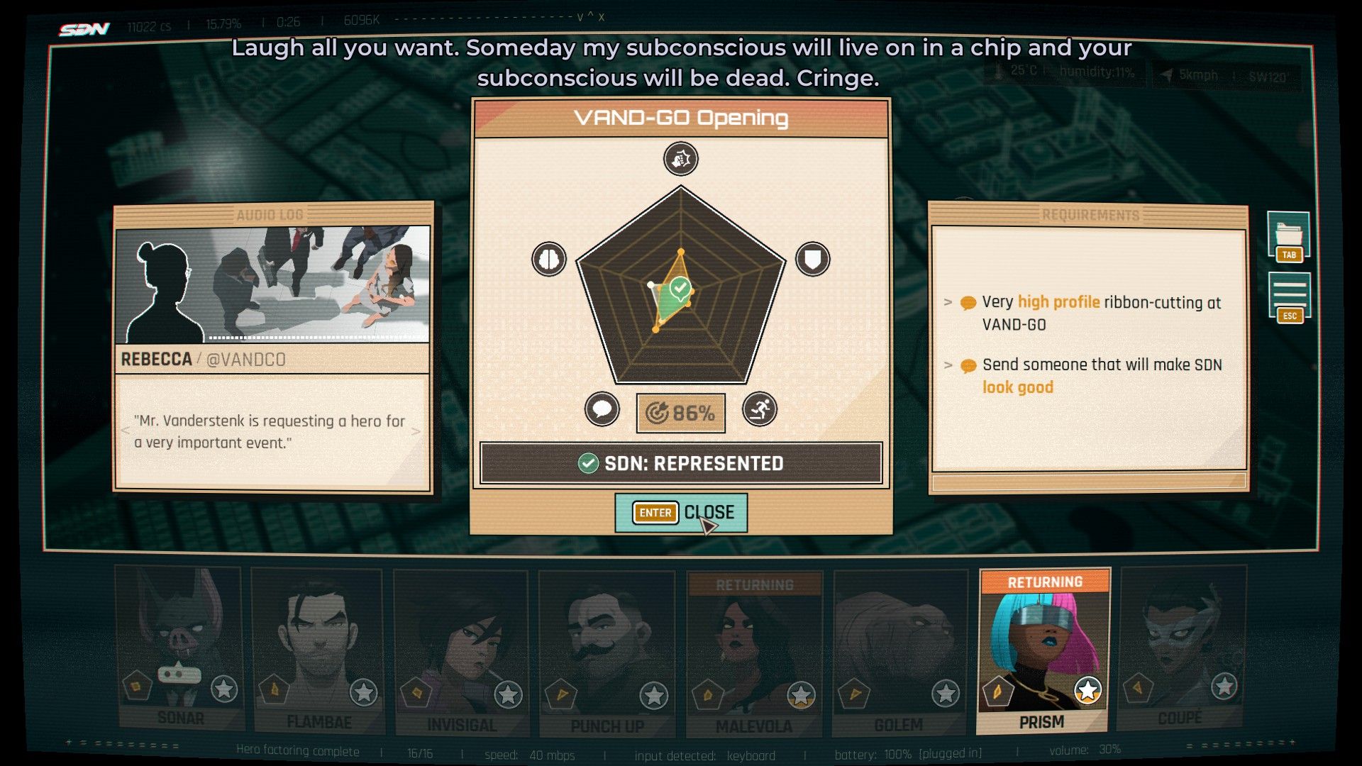 کمدی ابرقهرمانی Dispatch با الهام از XCOM شانس‌های تصادفی را به نفع بازیکن می‌کند