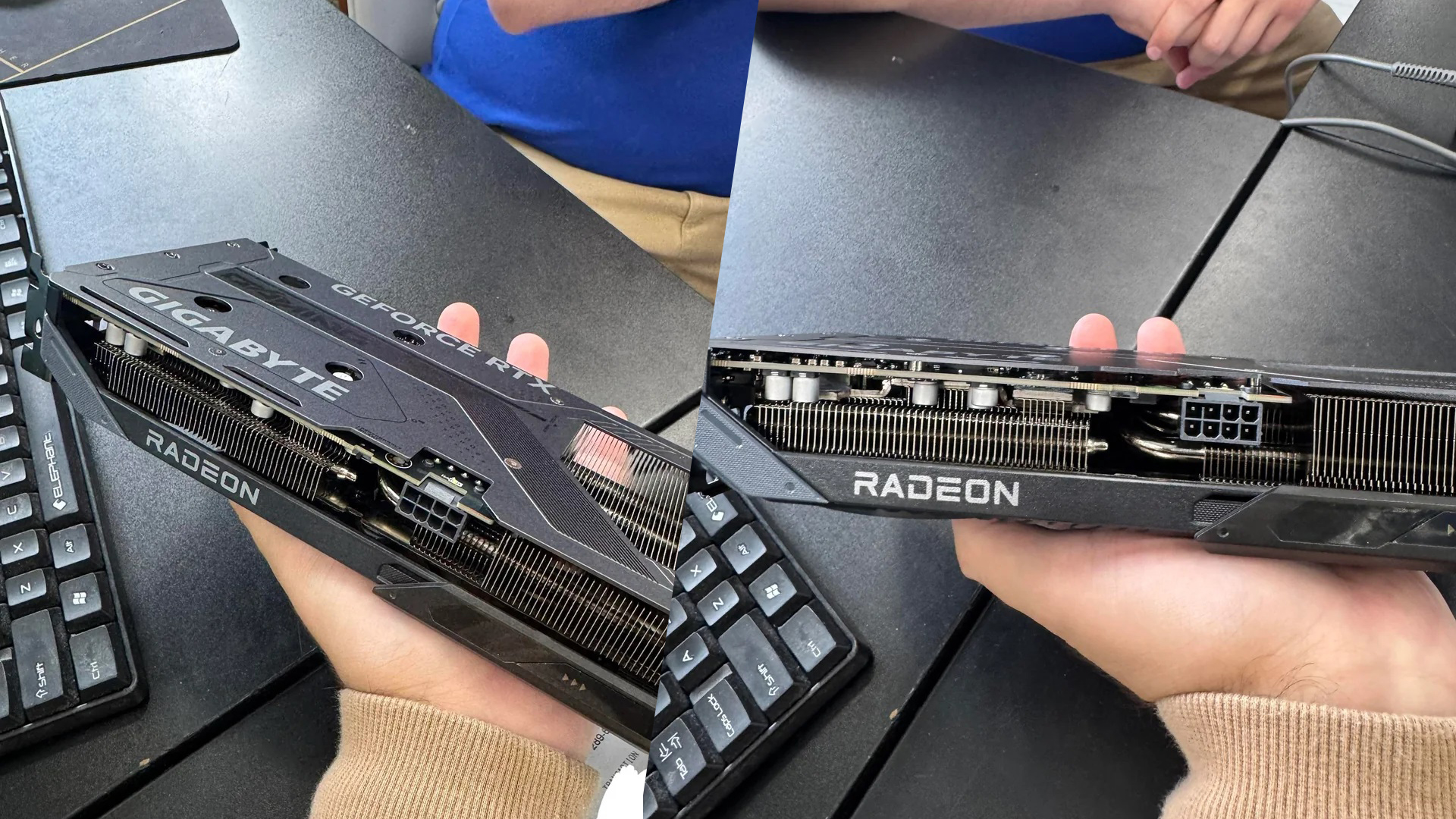 گیگابایت با برندینگ ای‌ام‌دی، کارت RTX 5060 Ti را به خریدار شگفت‌زده ارسال کرد
