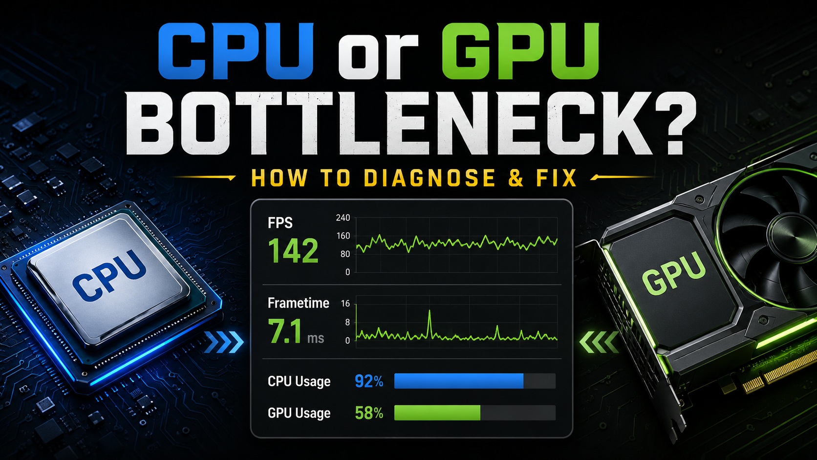 تنبیه CPU یا GPU؟ چگونه به تشخیص محدودیت‌های واقعی در عملکرد گیمینگ خود بپردازیم